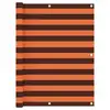 Image de vidaXL Écran de balcon Orange et marron 120x500 cm Tissu Oxford