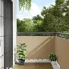 Image de vidaXL Écran de balcon Beige 90x300 cm Tissu Oxford