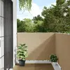 Image de vidaXL Écran de balcon Beige 120x400 cm Tissu Oxford