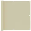 Image de Paravent de balcon en tissu Oxford Crème 90 x 500 cm