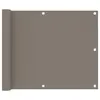 Image de vidaXL Écran de balcon Taupe 75x400 cm Tissu Oxford