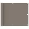 Image de vidaXL Écran de balcon Taupe 75x600 cm Tissu Oxford