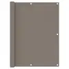 Image de vidaXL Écran de balcon Taupe 120x300 cm Tissu Oxford