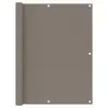 Image de vidaXL Écran de balcon Taupe 120x500 cm Tissu Oxford
