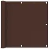 Image de vidaXL Écran de balcon Marron 90x400 cm Tissu Oxford