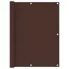 Image de vidaXL Écran de balcon Marron 120x500 cm Tissu Oxford