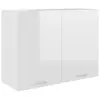 Image de vidaXL Armoire suspendue "Lyon" Blanc brillant 80 x 31 x 60 cm Bois d'ingénierie