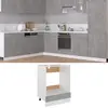 Image de vidaXL Meuble de four "Riga" Gris béton 60 x 46 x 81,5 cm Bois d'ingénierie