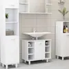 Image de vidaXL Armoire de salle de bain Blanc 60x32x53,5 cm Bois d'ingénierie