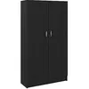 Image de vidaXL Bibliothèque Noir 82,5x30,5x150 cm Bois d’ingénierie