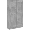 Image de Bibliothèque Gris béton 82,5x30,5x150 cm Aggloméré