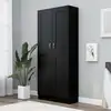Image de vidaXL Bibliothèque Noir 82,5x30,5x185,5 cm Bois d'ingénierie