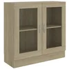 Image de Armoire à vitrine Chêne sonoma 82,5x30,5x80 cm Aggloméré