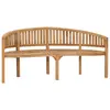 Image de vidaXL Banc de jardin en forme de banane 180 cm bois de teck solide