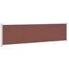 Image de vidaXL Auvent latéral rétractable de patio 614x160 cm marron
