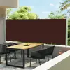 Image de vidaXL Auvent latéral rétractable de patio 600x160 cm marron