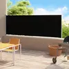 Image de vidaXL Auvent latéral rétractable de patio 180x500 cm Noir