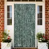 Image de vidaXL Moustiquaire Vert et blanc 90x220 cm Chenille