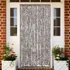 Image de vidaXL Moustiquaire Marron et blanc 90x220 cm Chenille