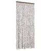 Image de vidaXL Moustiquaire Taupe et blanc 90x220 cm Chenille