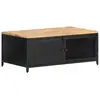Image de vidaXL Table basse 90x50x37 cm Bois massif de manguier brut