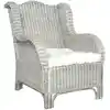 Image de vidaXL Canapé avec coussin Gris Rotin naturel et lin