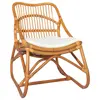 Image de vidaXL Chaise en rotin Marron clair Lin