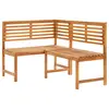 Image de vidaXL Banc d'angle de jardin 140 cm Bois solide d'acacia