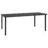 Image de vidaXL Table à dîner d'extérieur Anthracite 190x90x74 cm Acier
