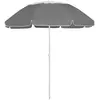 Image de vidaXL Parasol de plage anthracite 300 cm