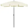 Image de vidaXL Parasol de plage jaune sable 180x120 cm