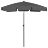 Image de vidaXL Parasol de plage anthracite 180x120 cm