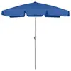Image de vidaXL Parasol de plage bleu azuré 180x120 cm