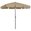 Image de vidaXL Parasol de plage taupe 200x125 cm