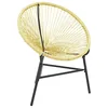 Image de vidaXL Chaise de jardin Acapulco Résine tressée Beige