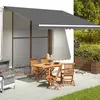Image de vidaXL Tissu de remplacement pour auvent Anthracite 4,5x3,5 m
