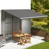 Image de vidaXL Tissu de remplacement pour auvent Anthracite 5x3,5 m