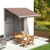 Image de vidaXL Tissu de remplacement pour auvent marron 350x250 cm polyester