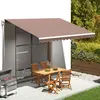 Image de vidaXL Tissu de remplacement pour auvent Marron 4,5x3 m