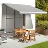 Image de vidaXL Tissu de remplacement pour auvent Anthracite et blanc 4x3 m