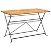Image de vidaXL Table pliable de jardin 120x70x74 cm Bois d'acacia massif