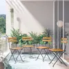 Image de vidaXL Chaises de bistrot pliantes, lot de 4, en bois d'acacia massif
