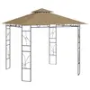 Image de vidaXL Belvédère 3x3x2,7 m Taupe 160 g/m²