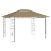 Image de vidaXL Belvédère 4x3x2,7 m Taupe 160 g/m²