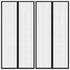 Image de vidaXL Rideaux de porte anti-insectes 2 pcs et aimants noir 220x100 cm