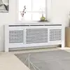 Image de vidaXL Cache-radiateur MDF Blanc 205 cm