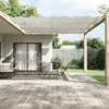 Image de vidaXL Auvent vertical Blanc 140x420 cm Tissu oxford