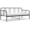 Image de vidaXL Cadre de canapé-lit sans matelas noir métal 90x200 cm