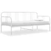 Image de vidaXL Cadre de canapé-lit sans matelas blanc métal 90x200 cm