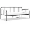 Image de vidaXL Cadre de canapé-lit sans matelas gris métal 90x200 cm